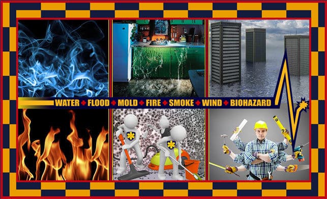 property damage restoration services water flood mold fire smoke wind and biohazard