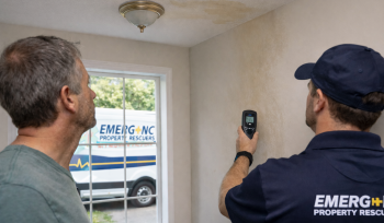 Early warning signs of water damage inside a Raleigh home inspected by EMERG+NC Property Rescuers