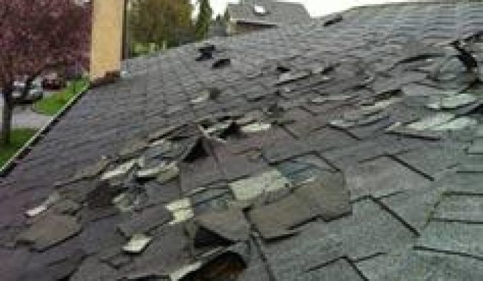 wind damaged roof